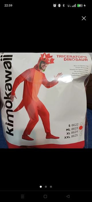 Disfraz dinosaurio familia