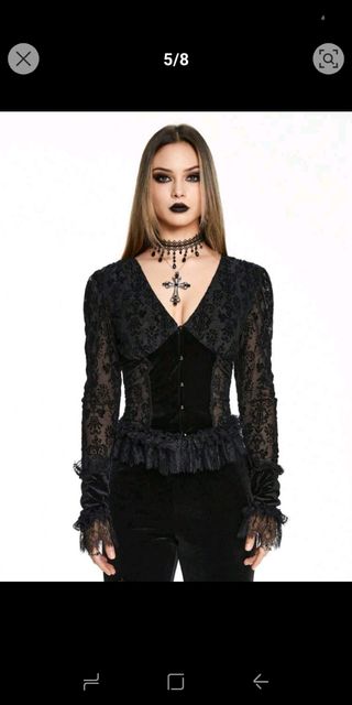 Blusa cárdigan S