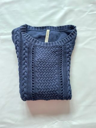 Jersey azul marino stradivarius