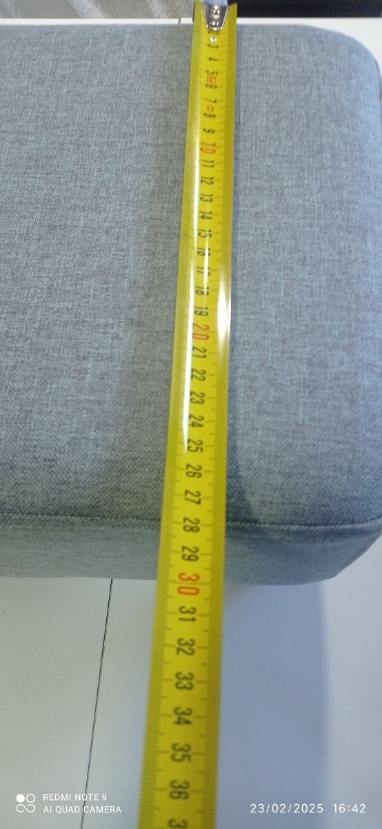 Reposapiés acolchado gris nuevo