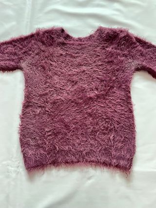 Jersey burdeos de pelo