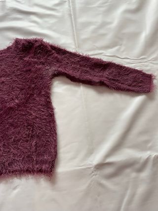 Jersey burdeos de pelo