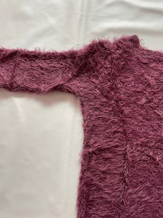 Jersey burdeos de pelo
