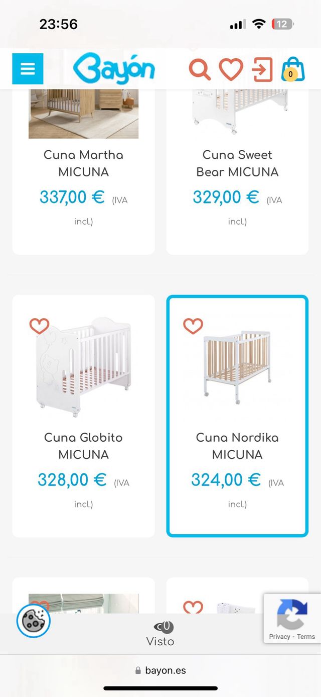 Cuna a extrenar preciosa