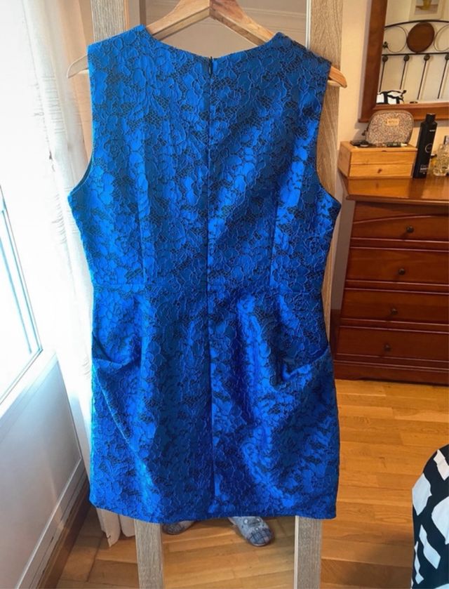 Vestido cwremonia mujer azul