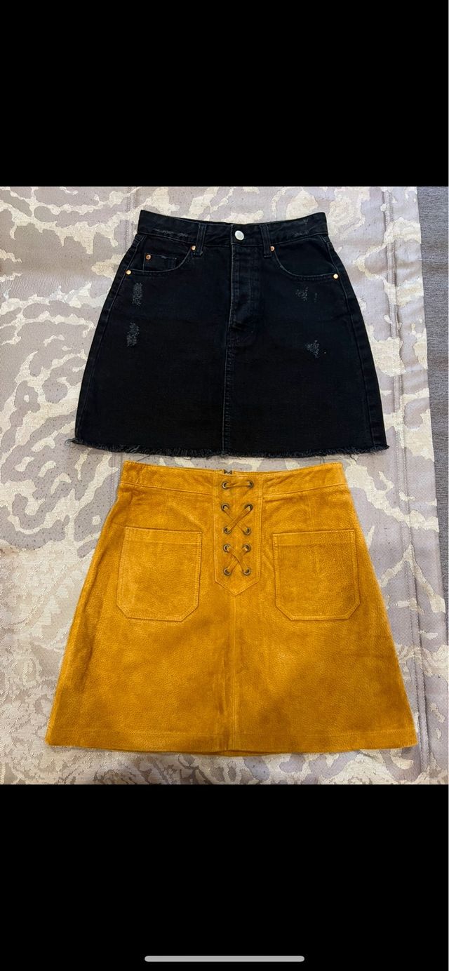 2 Faldas Stradivarius talla XS