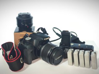 CANON 500D con accesorios