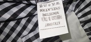 Camisa cuadro vichy negro con elastano 
