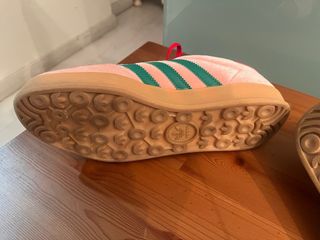 Bambas Gazelle rosa y verde 