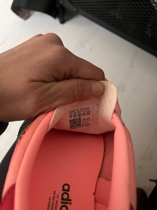 Bambas Gazelle rosa y verde 