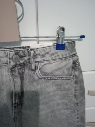 Minifalda vaquera gris