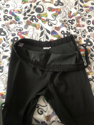 Pantalón premamá negro elástico