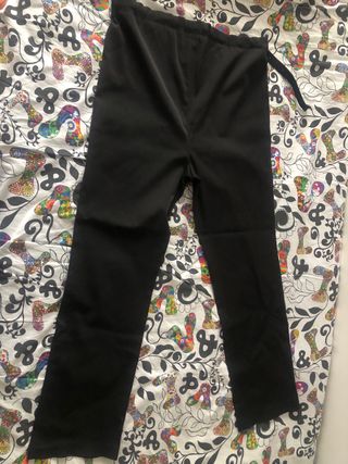 Pantalón premamá negro elástico