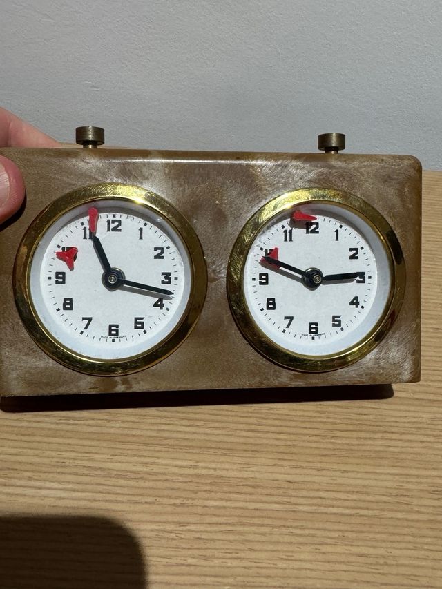 Reloj mecanico ajedrez temporizador