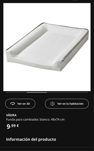 Cambiador bebe y fundas