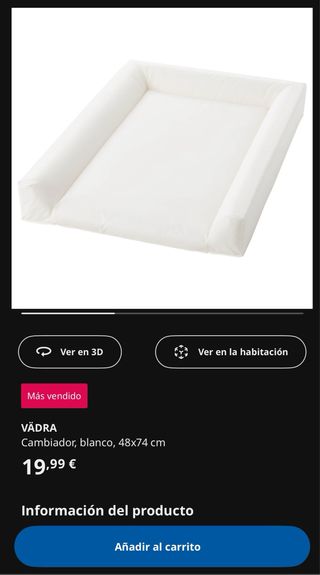 Cambiador bebe y fundas