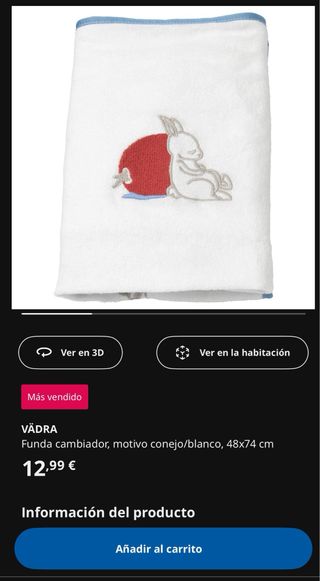 Cambiador bebe y fundas