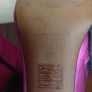 Botines de piel fucsia de BRONX nuevos 