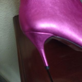 Botines de piel fucsia de BRONX nuevos 