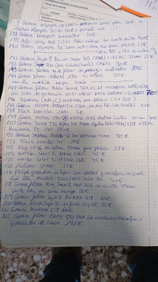 Lote cámaras analógicas antiguas colección stock