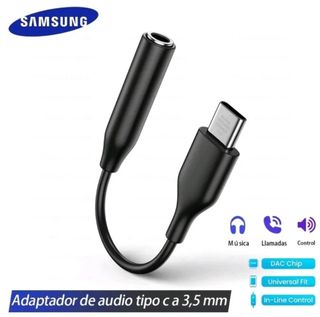 Adaptador cable auriculares tipo C a 3,5mm.Samsung