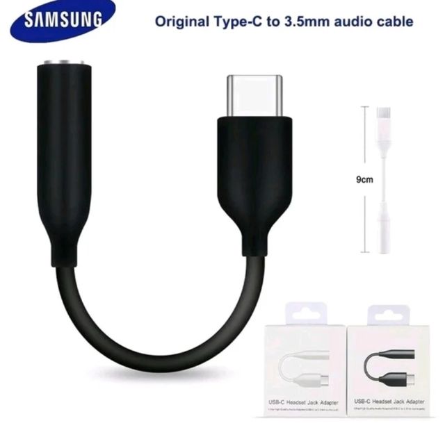 Adaptador cable auriculares tipo C a 3,5mm.Samsung