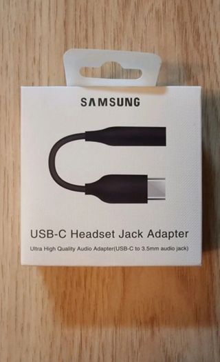 Adaptador cable auriculares tipo C a 3,5mm.Samsung