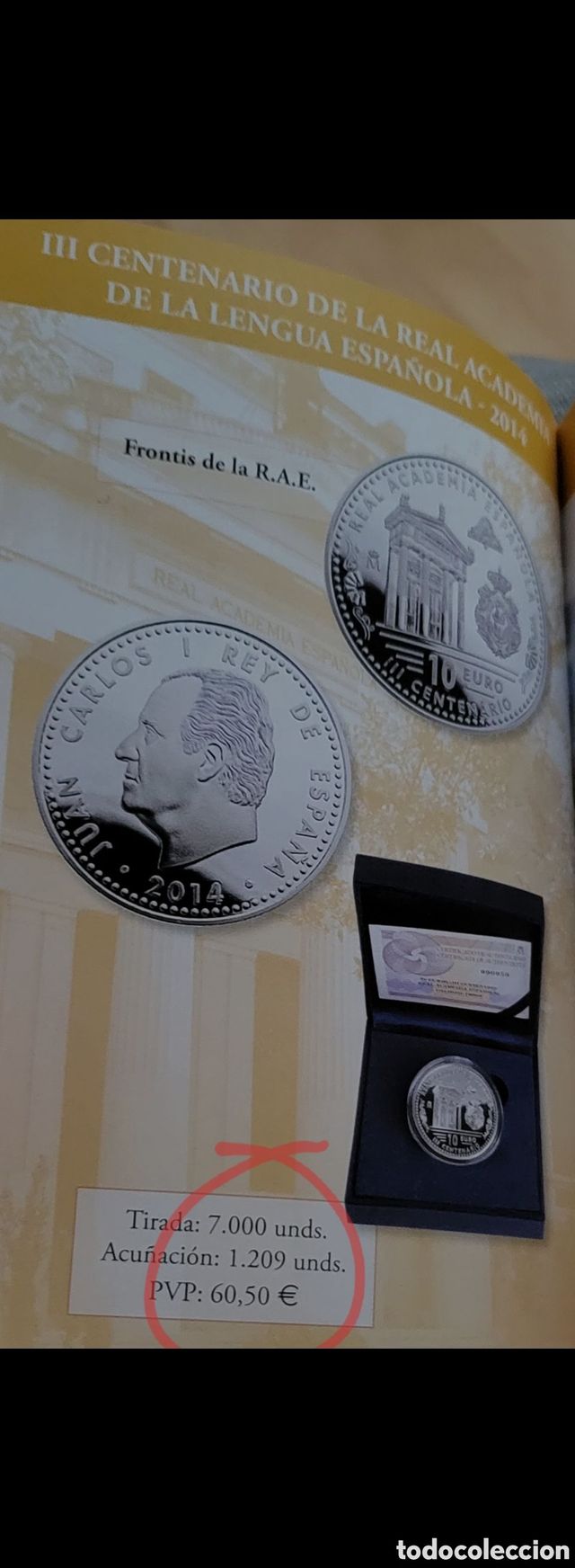 10 euro 2014 Real academia española  1209 monedas
