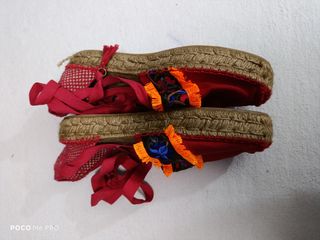 Alpargatas rojas fantasia