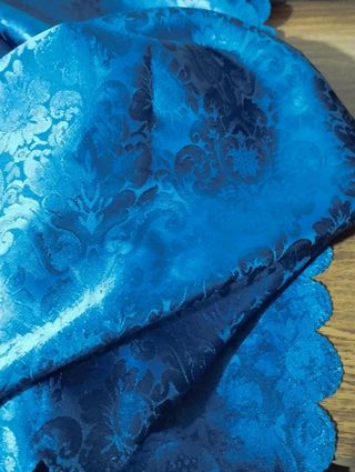 Tovaglia rasata blu vintage