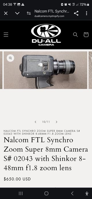 Câmara filmar Nalcom FTL - vintage