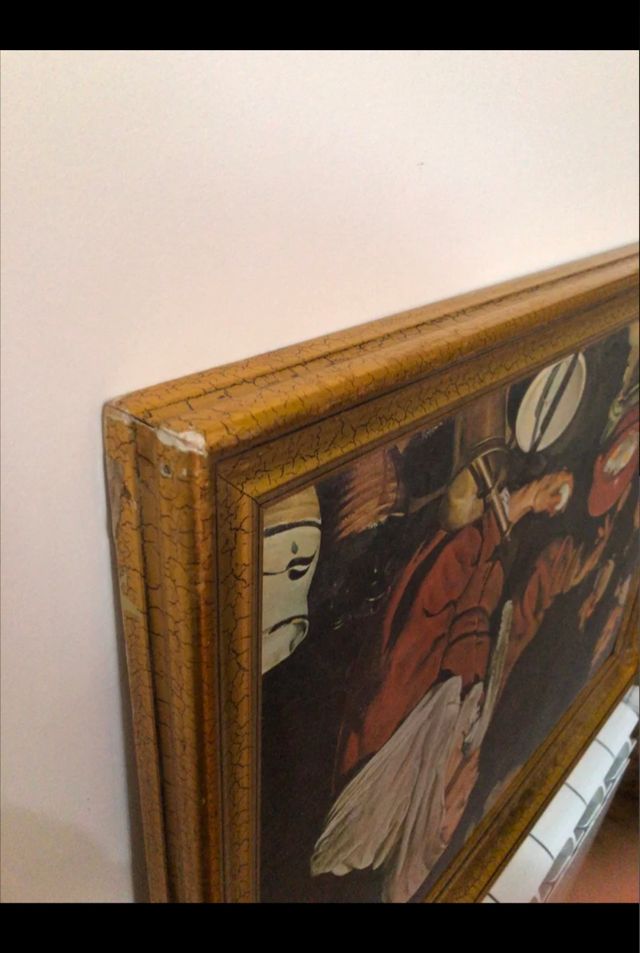 Graba o Litografía: Vieja friendo huevos