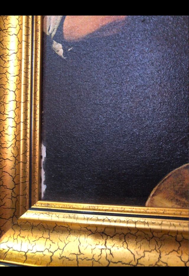 Graba o Litografía: Vieja friendo huevos