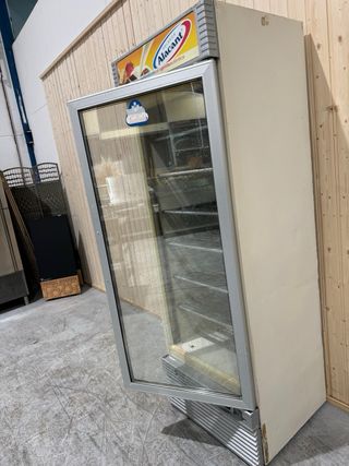 Congelador vertical de cristal