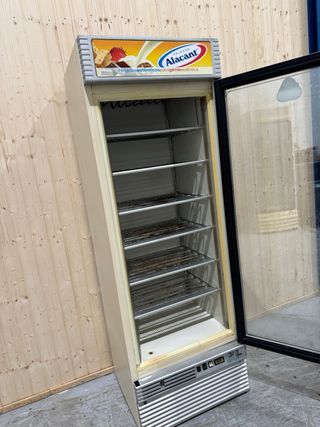 Congelador vertical de cristal