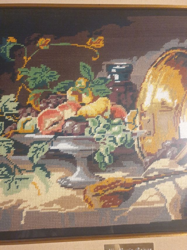 Pintura em ponto de cruz.