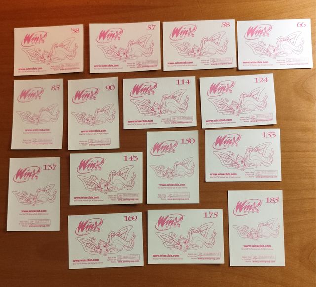 Winx club 3 cards 2007