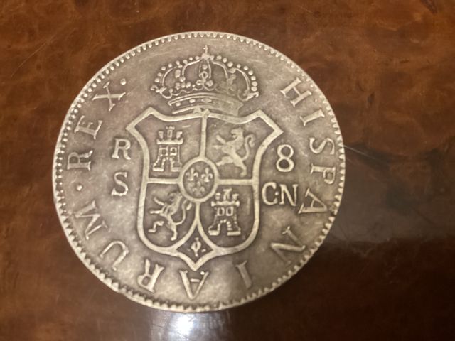 8 reales Carlos IIII plata 1792. Réplica