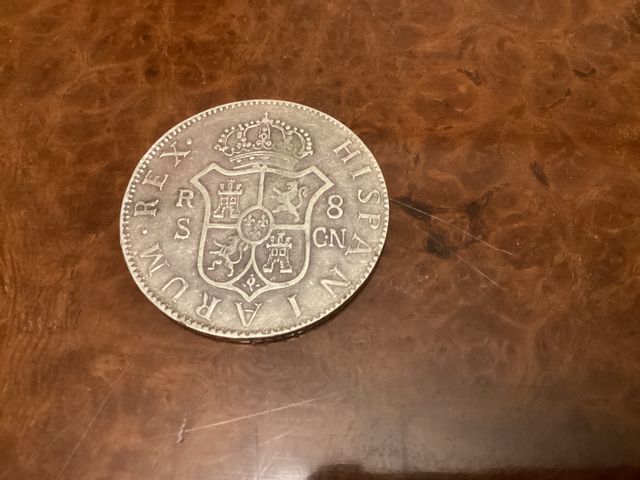8 reales Carlos IIII plata 1792. Réplica