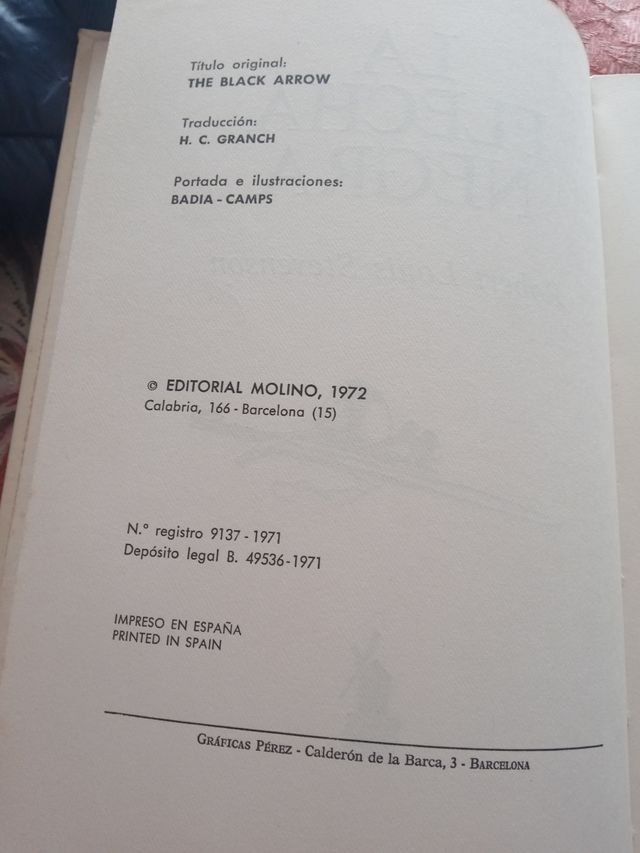 LIBRO LA FLECHA NEGRA