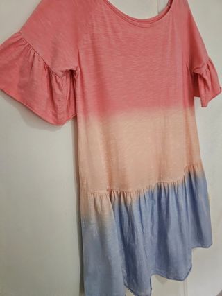 Vestido corto estilo hippie