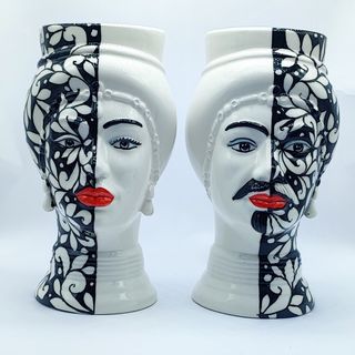 Testa di Moro Moderna in Stile Tatuato - 24 cm