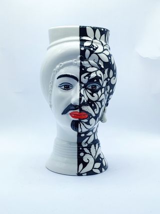 Testa di Moro Moderna in Stile Tatuato - 24 cm