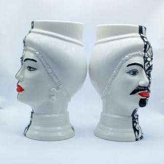 Testa di Moro Moderna in Stile Tatuato - 24 cm
