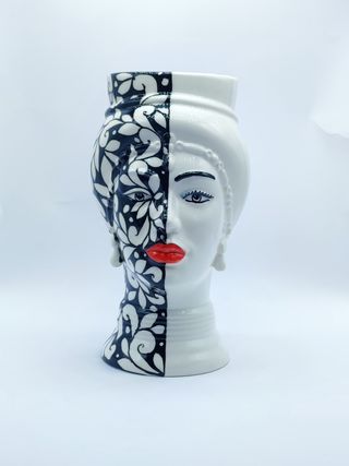 Testa di Moro Moderna in Stile Tatuato - 24 cm