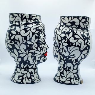 Testa di Moro Moderna in Stile Tatuato - 24 cm