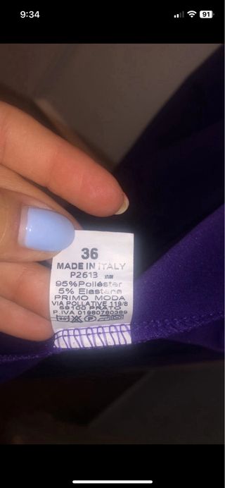 Vestido morado