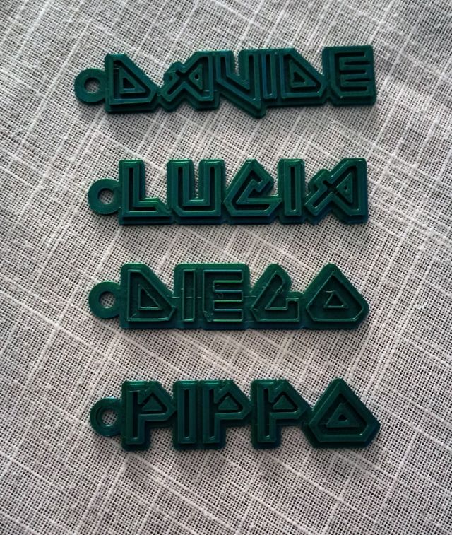 Portachiavi con nome