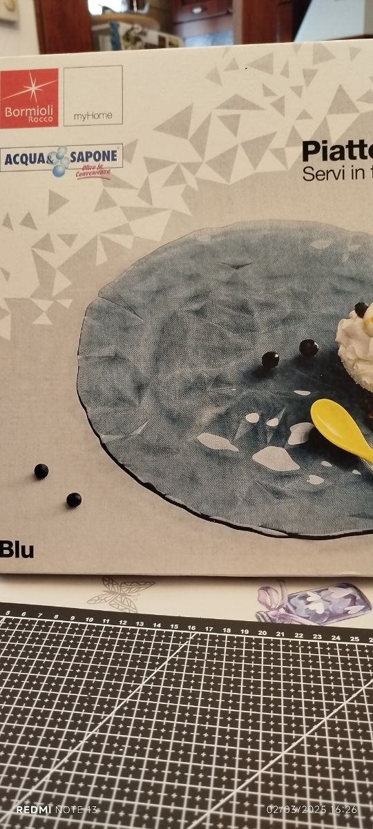 Piatto in vetro Bormioli