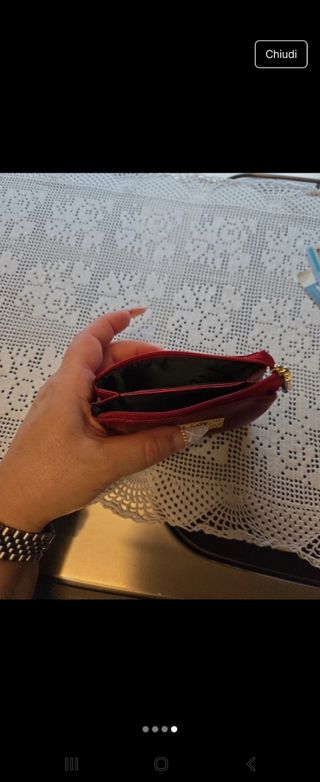 Portamonete e carte nuovo con carte